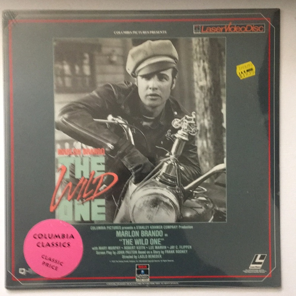 THE WILD ONE MARLON BRANDO COLUMBIA PICTURES LASER DISC MOVIE